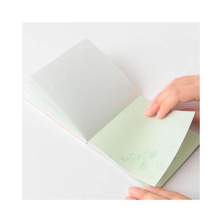 いわさきちひろ メモ帳 メモパッド スクエア Orange Green Flash かわいい 文具 グッズ メール便可 シネマコレクション