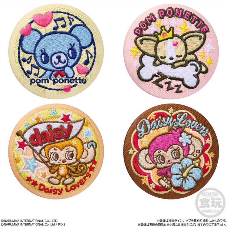 ナルミヤキャラクターズ 刺繍缶バッジビスケット 1個入