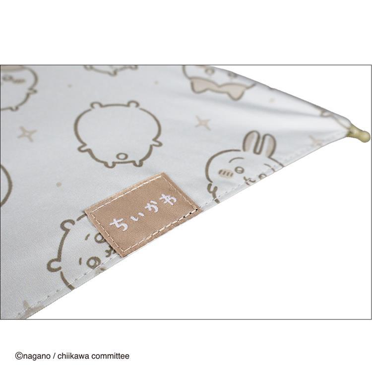 折りたたみ傘 晴雨兼用 ちいかわカラビナ 50cm ちいハチうさ ちいハチうさ