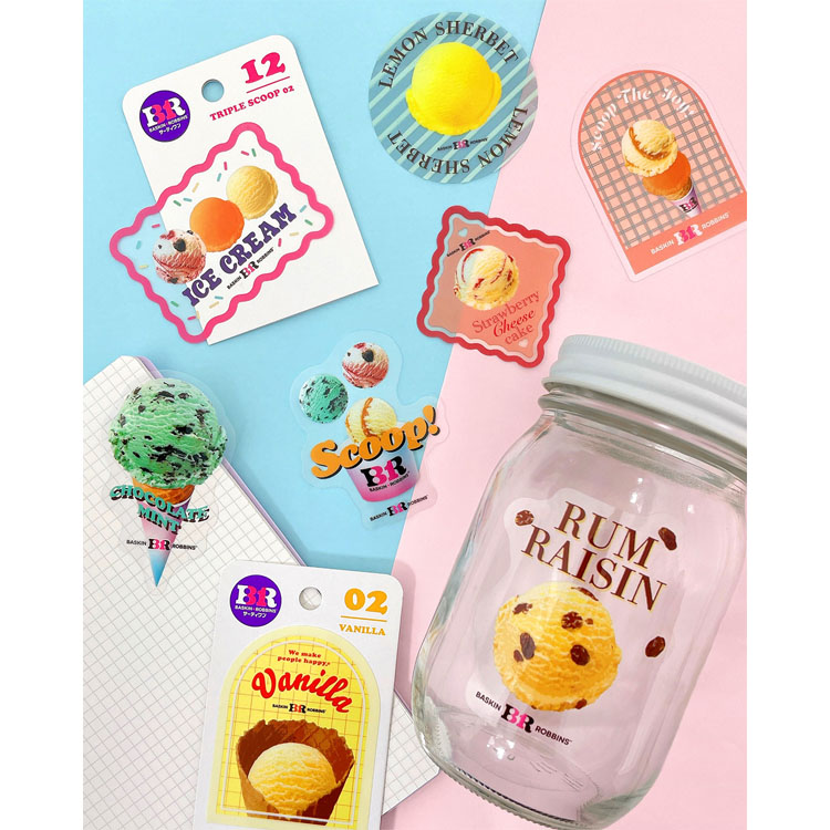 サーティワンアイスクリーム ステッカー ストロベリーチーズケーキ ストロベリーチーズケーキ