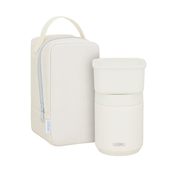 真空断熱スープランチセット 800ml JEE-801 アイボリー アイボリー