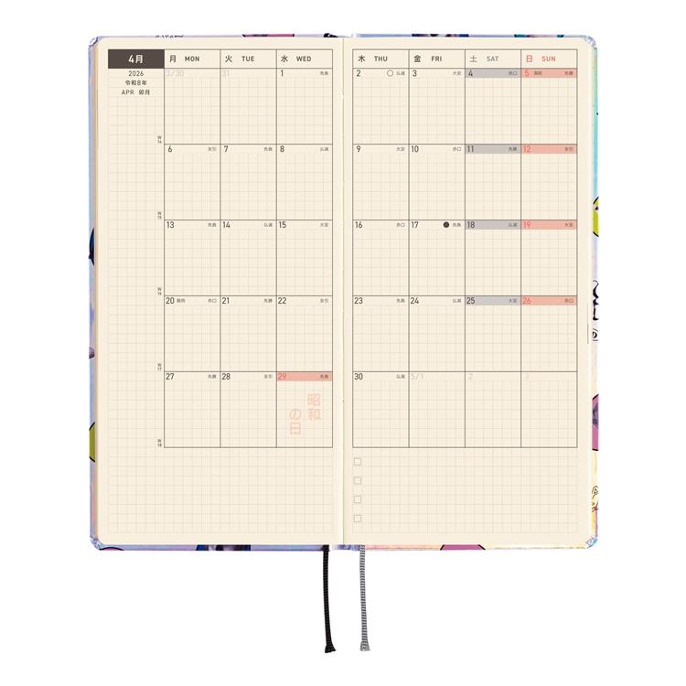 2026年4月始まり weeks キャンディーストリッパー DOG&CAT RANDOM ほぼ日手帳