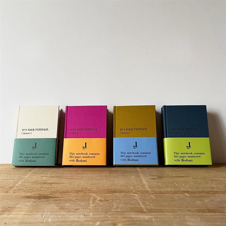 タイプフェイスノートブック ボドニ ダルゴールド ダルゴールド