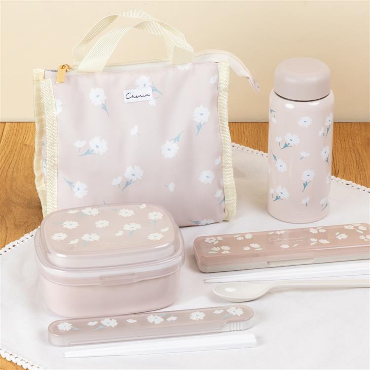 シェリール 箸・クリア箸箱セット 17.5cm ピンクベージュ ピンクベージュ