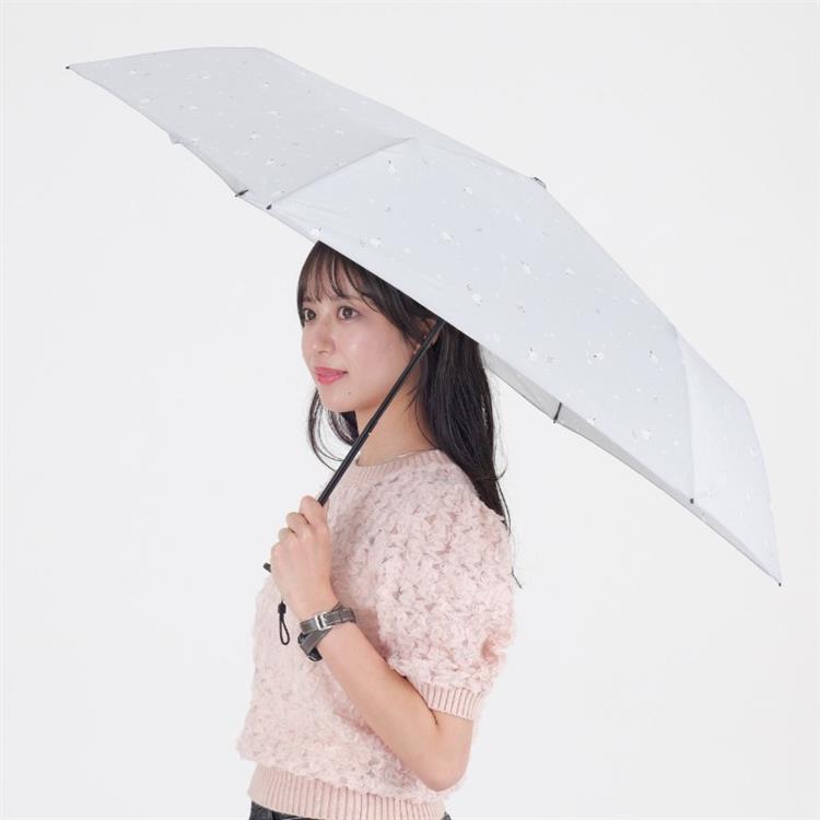 折りたたみ傘 シマエナガ スマートライトミニ 55cm グレー グレー