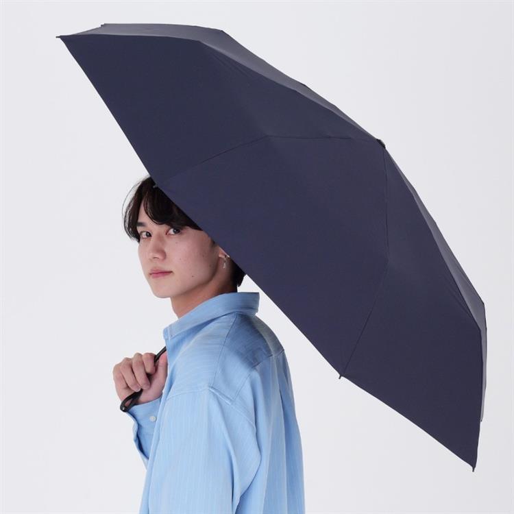 折りたたみ傘 耐風 ピーチドロップ 65cm ネイビー ネイビー