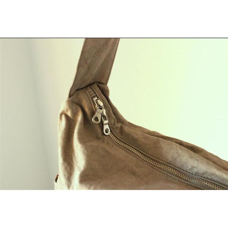 narrow shoulder bag large キャメル キャメル