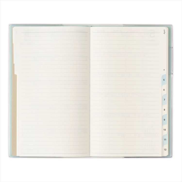 2027年1月始まり手帳 月間 A6 NOLTY アクセス 新書 グリーン グリーン