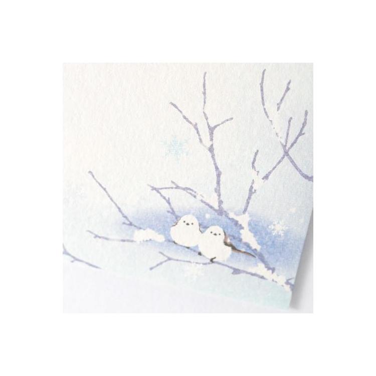 冬柄 封筒 ふわり 花びら雪A 花びら雪A