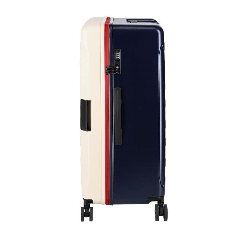 大型スーツケース　容量９５Ｌ　高さ６９ｃｍ　ファスナーキャリーケース　トリコロール　ロフトオリジナル