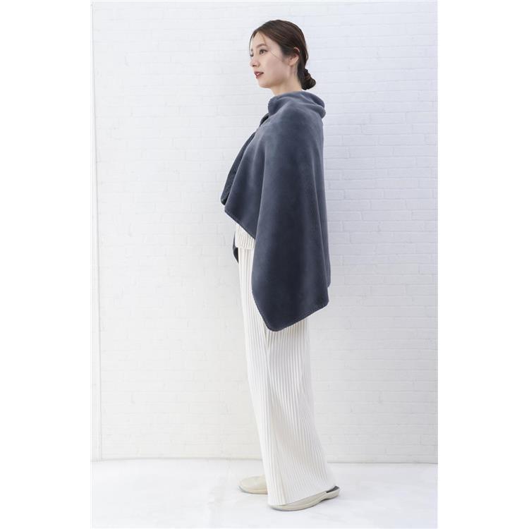 ミルクファー 3WAYブランケット 130×70cm ネイビー【ロフト限定】 ネイビー