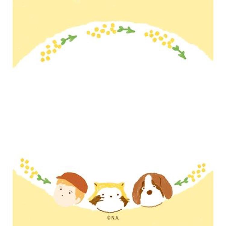 メモパッド いろどりラスカル フラワー フラワー