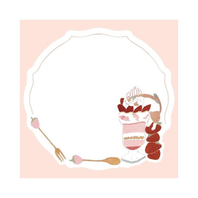 おりがみメモ トビマツショウイチロウ いちごスイーツ いちごスイーツ