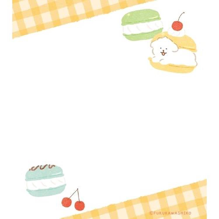 メモパッド お菓子などうぶつ工房 はさまれワンコ はさまれワンコ