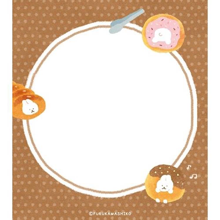メモパッド お菓子などうぶつ工房 すっぽりウサギ すっぽりウサギ
