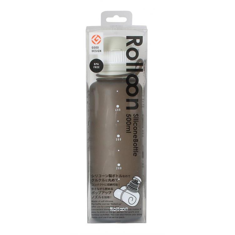 Rolloonシリコーンボトル 510ml アクアブルー 水筒 アクアブルー