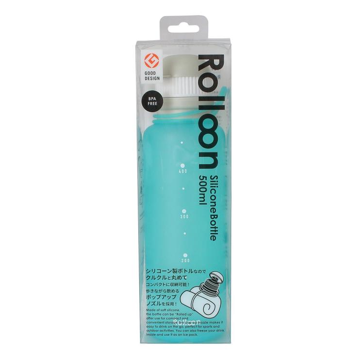 Rolloonシリコーンボトル 510ml スモーキーグレー 水筒 スモーキーグレー