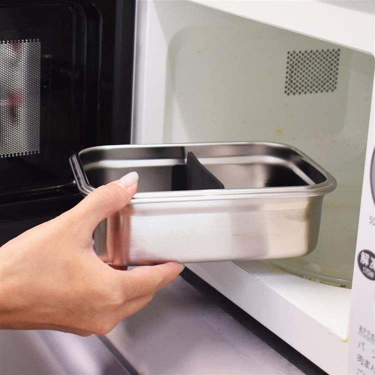 ステンレス4点ロックランチコンテナL 1200ml ブラウン お弁当箱 ブラウン