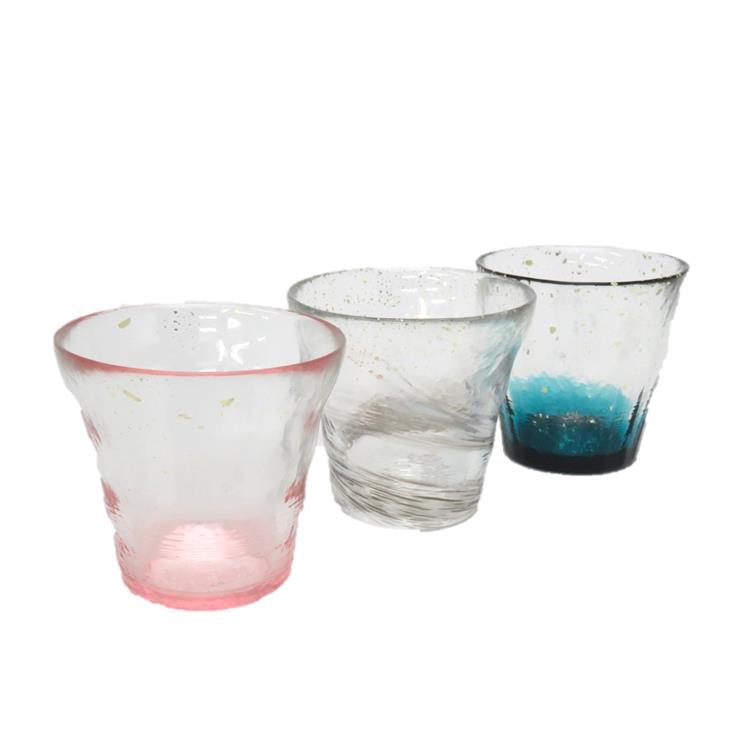 金彩ロックグラス 氷華 桜 津軽びいどろ