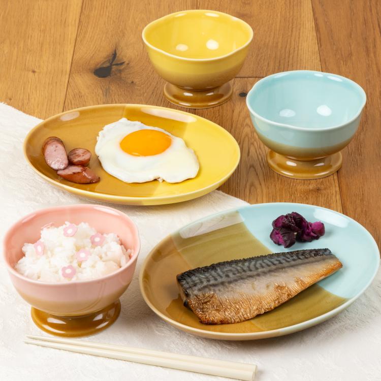 Duo Doux 20 楕円浅皿 イエロー/ブラウン イエロー/ブラウン