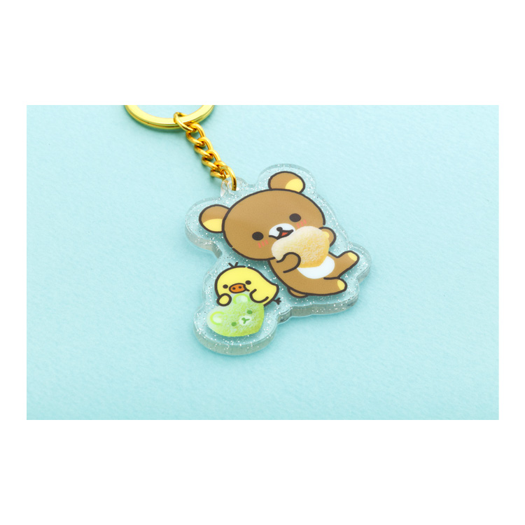 アクリルキーホルダー リラックマ×ピュレグミ リラックマ&キイロイトリ