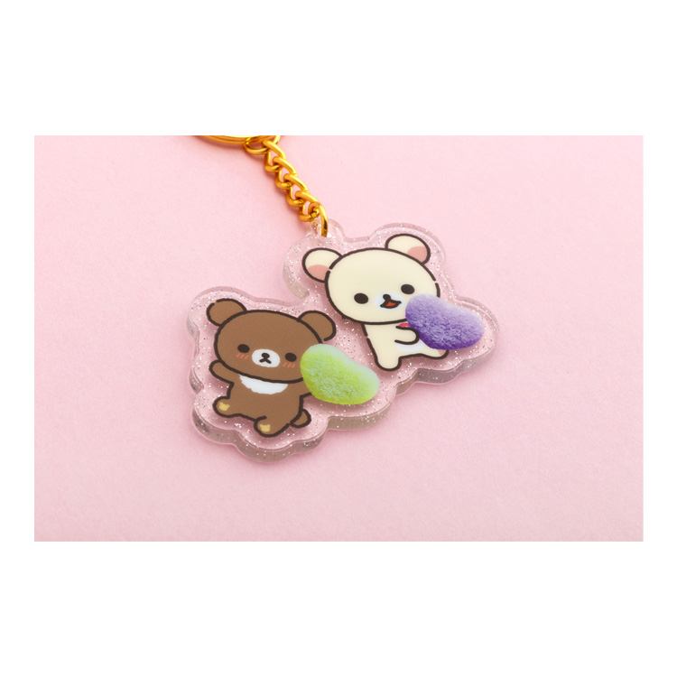 アクリルキーホルダー リラックマ×ピュレグミ コリラックマ&チャイロイコグマ