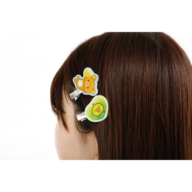 ヘアクリップ リラックマ×ピュレグミ リラックマ&キイロイトリ
