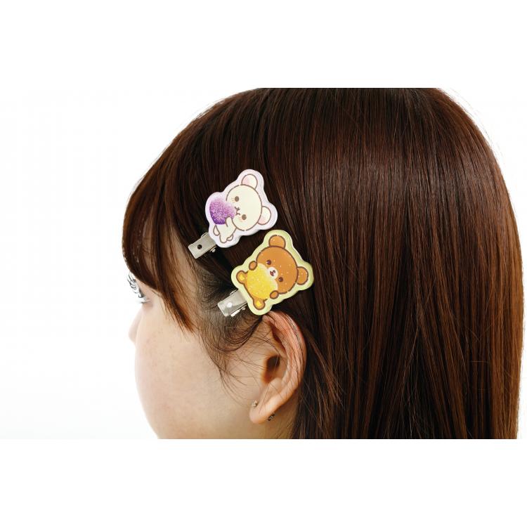 ヘアクリップ リラックマ×ピュレグミ コリラックマ&チャイロイコグマ