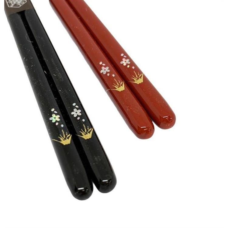 箸蔵 さくらさく 桜富士ペア 落雁箸置付
