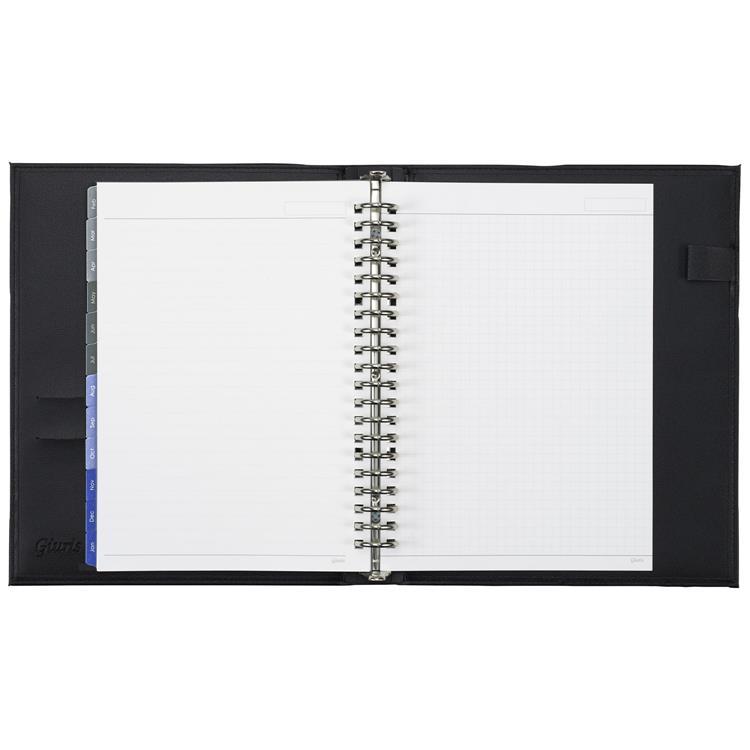 2026年1月始まり 月間 A5 ジウリス+ダイアリー ブラック