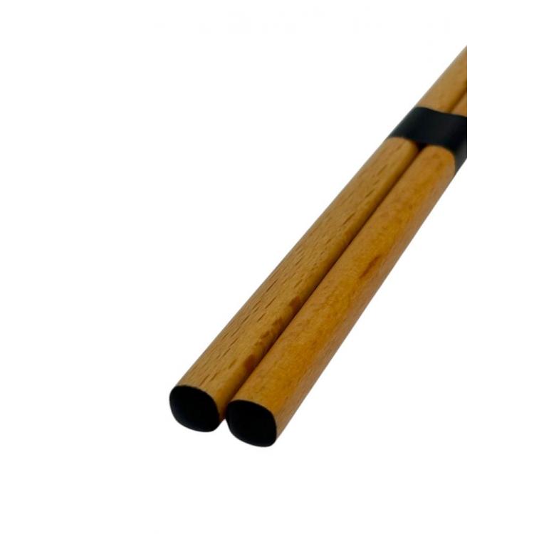 ぶなくりぬき箸箱・箸セットバンド付 18cm