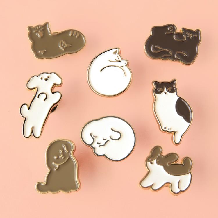 ピンバッジ mula キャット おすまし おすまし