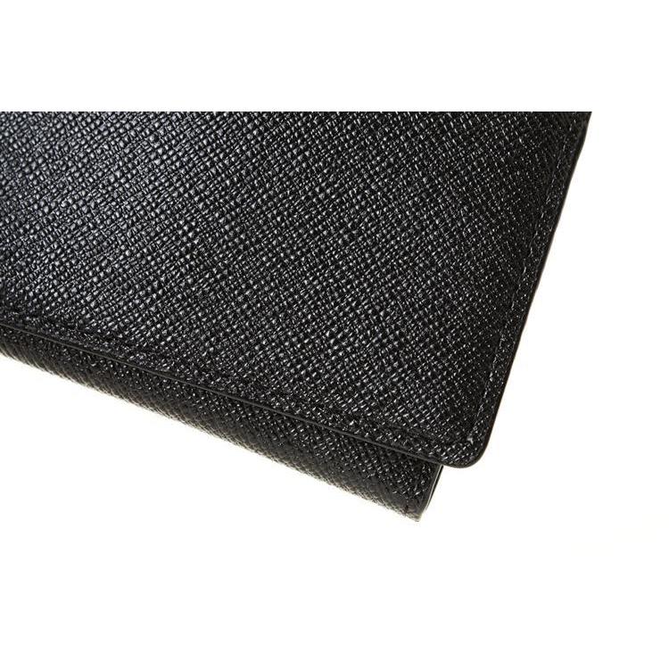 サフィアーノ 名刺入れ ゴートレザー ブラック ブラック