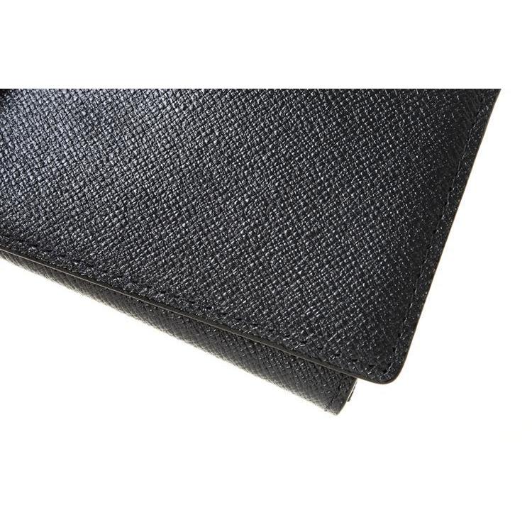 サフィアーノ 名刺入れ ゴートレザー ネイビー ネイビー