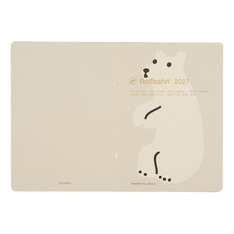 2026年10月始まり手帳 月間 B6 ロルバーンノートダイアリー WARMGREY TAIL ベージュ ベージュ