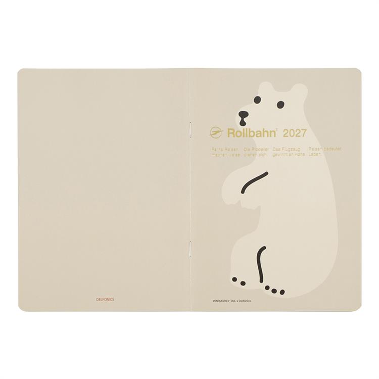 2026年10月始まり手帳 月間 A5 ロルバーンノートダイアリー WARMGREY TAIL ベージュ ベージュ