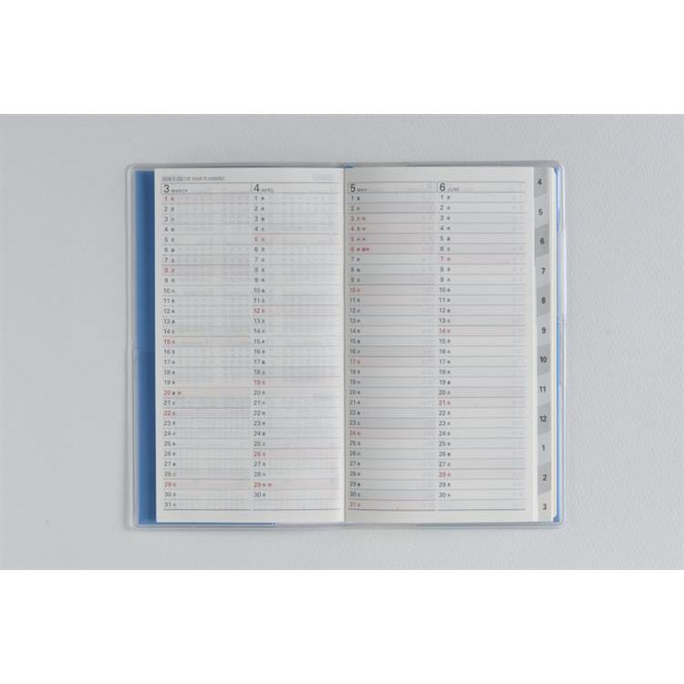 2026年3月始まり手帳 月間 B7 リベルインデックス3(663)カリプソ・ブルー