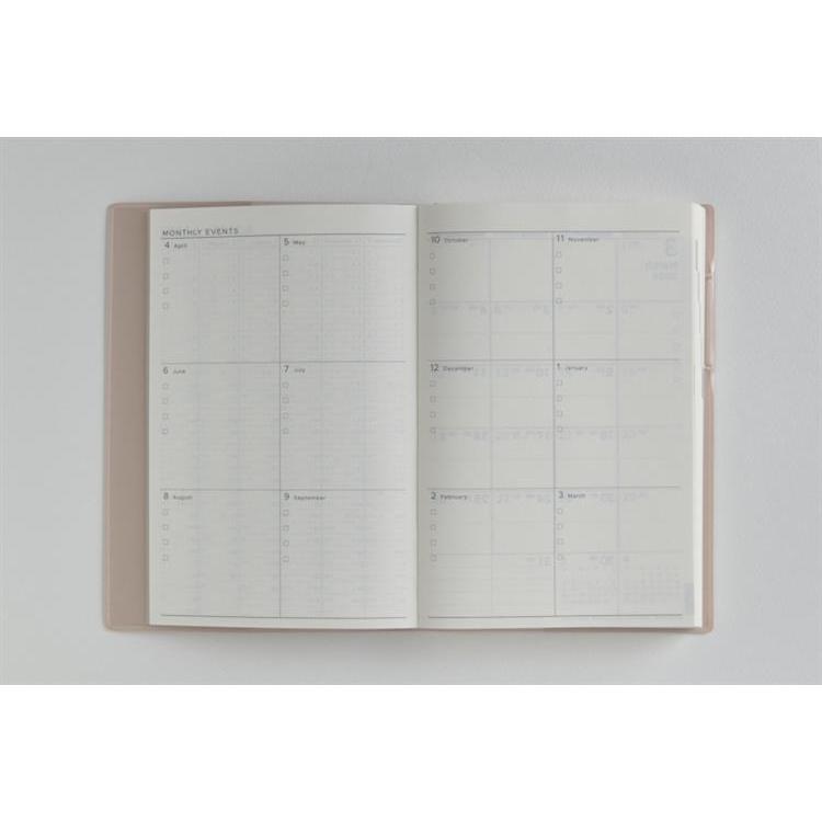 2026年4月始まり手帳 デイリー B6 トリンコ1(701)ドーンピンク ドーンピンク