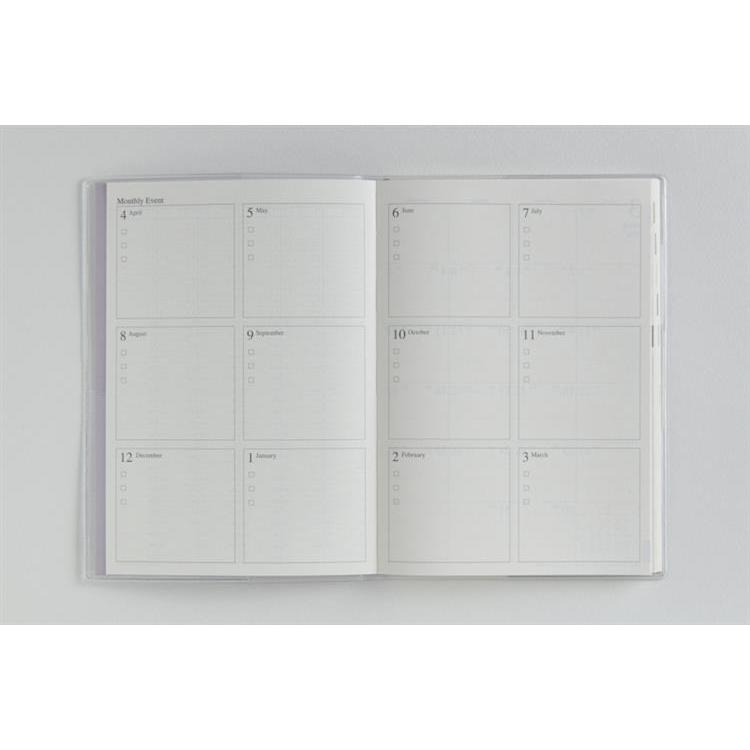 2026年4月始まり手帳 週間バーチカル B6 プラーノ4(864)ラベンダーフロスト