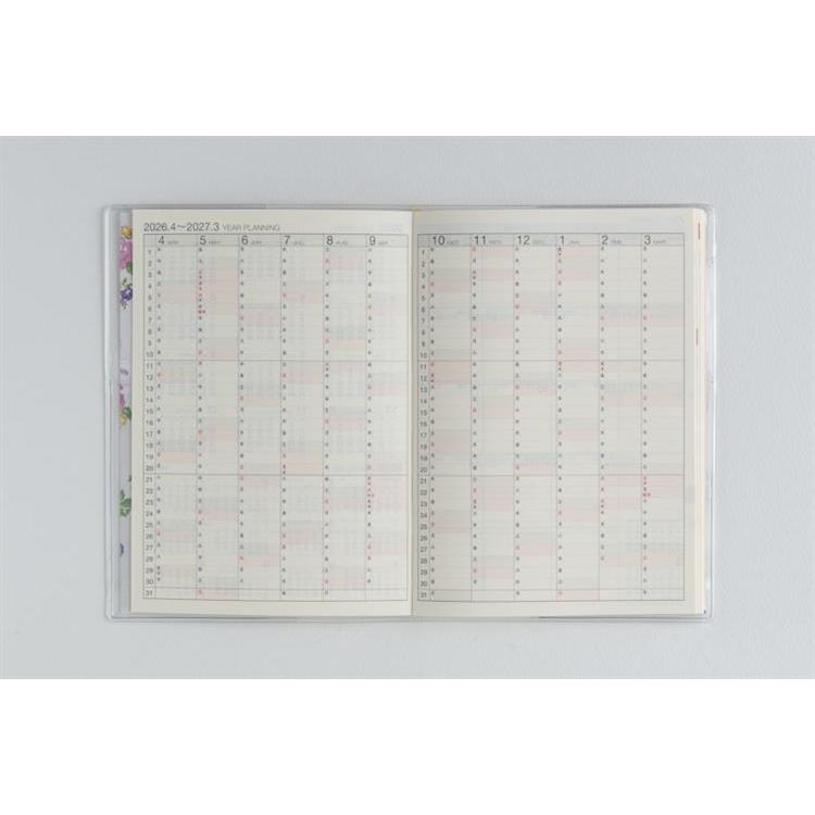 2026年2月始まり手帳 月間 A6 ラフィーネ2(876)