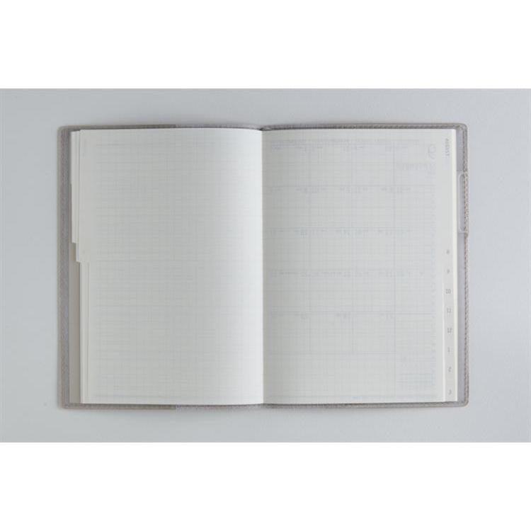 2026年3月始まり手帳 月間 B6 リラクレール1(602)カフェモカ