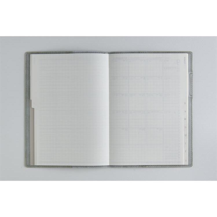 2026年3月始まり手帳 月間 B6 リラクレール2 月曜始まり(605)セージ