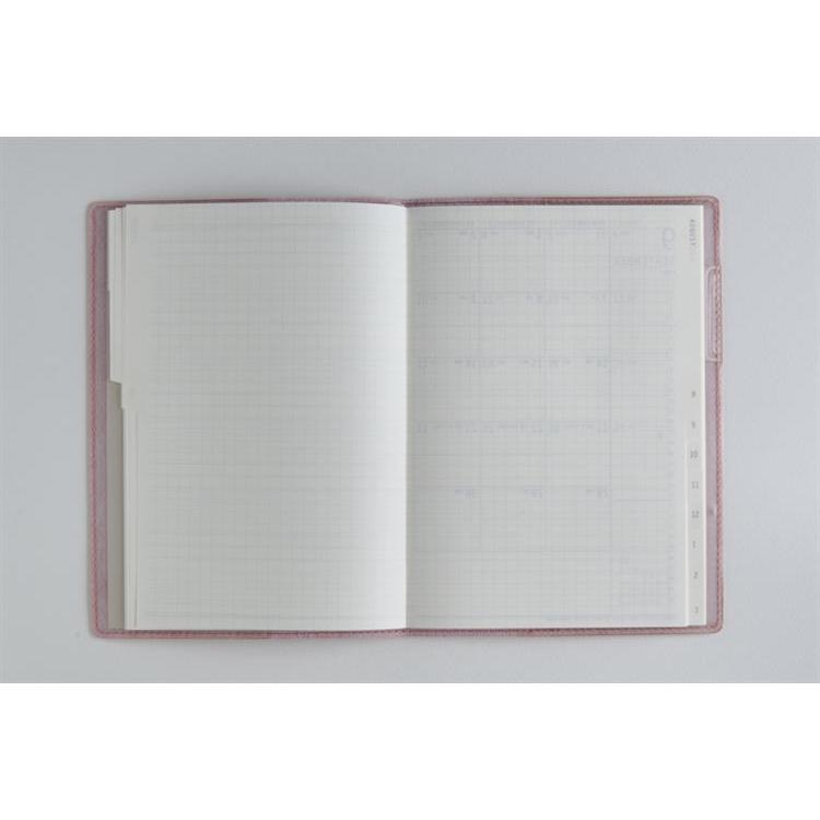 2026年3月始まり手帳 月間 B6 リラクレール3 月曜始まり(606)ピンクソルト