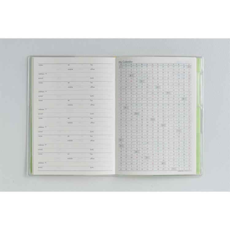 2026年3月始まり手帳 月間 A6 ミアクレールコケット4 月曜始まり(938)グリーン