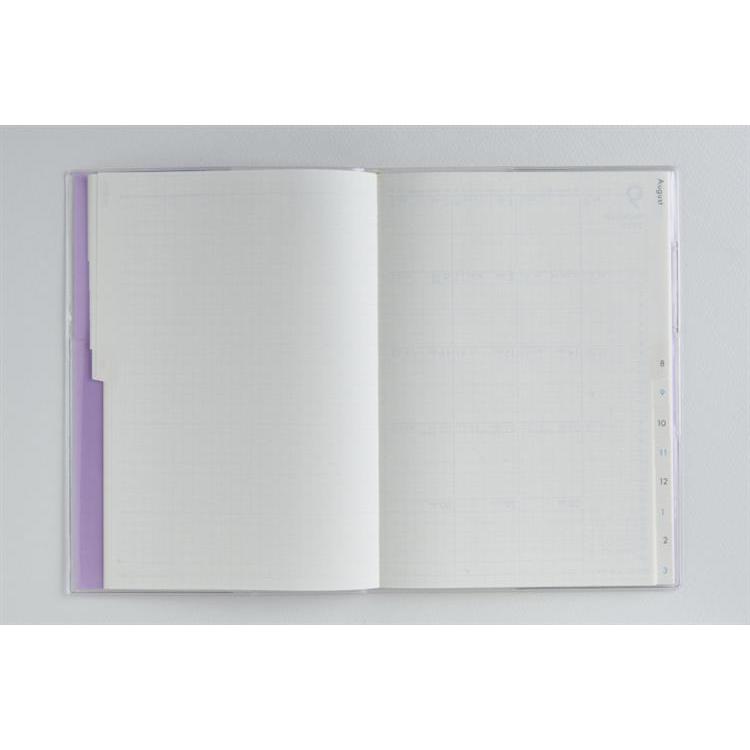 2026年3月始まり手帳 月間 A5 ミアクレールグラン4 月曜始まり(948)パープル