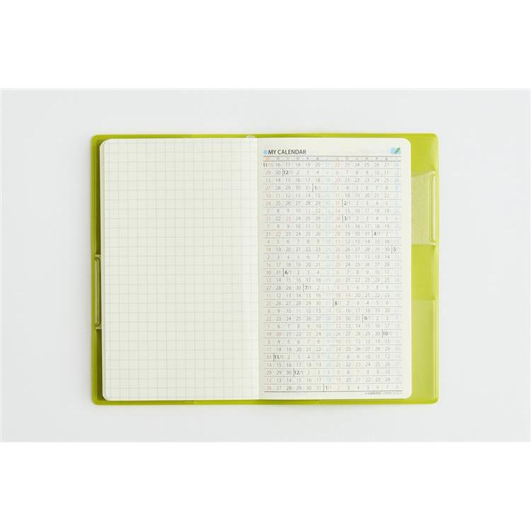 2027年1月始まり手帳 週間ブロック B7 ティーズミニ7 グリーン