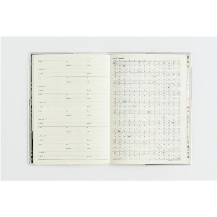 2026年12月始まり手帳 月間 A6 メルクレール1 チェック