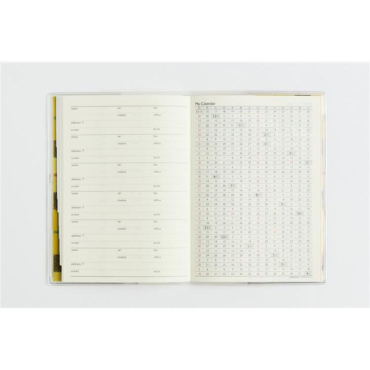 2026年12月始まり手帳 月間 A6 メルクレール3 チェック