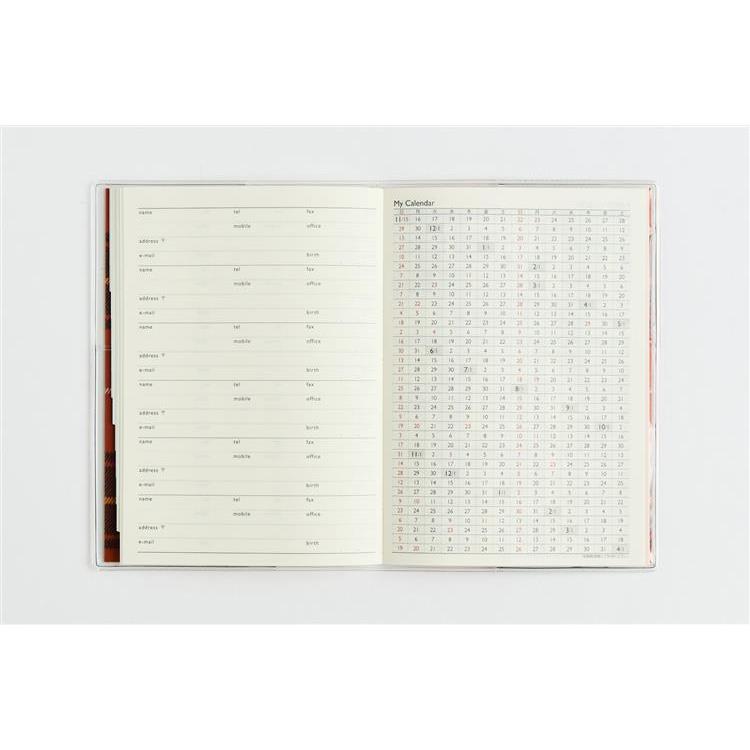 2026年12月始まり手帳 月間 A6 メルクレール4 チェック