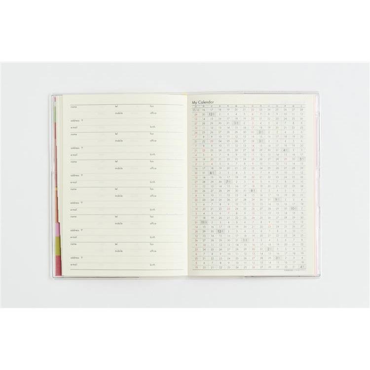 2026年12月始まり手帳 月間 A6 ミアクレールコケット3 ピンク